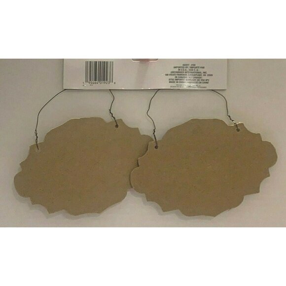 Crafter's Square MDF Halloween Wall Decor Signs Haunted Home Witch Is In 2PC - Picture 6 of 7